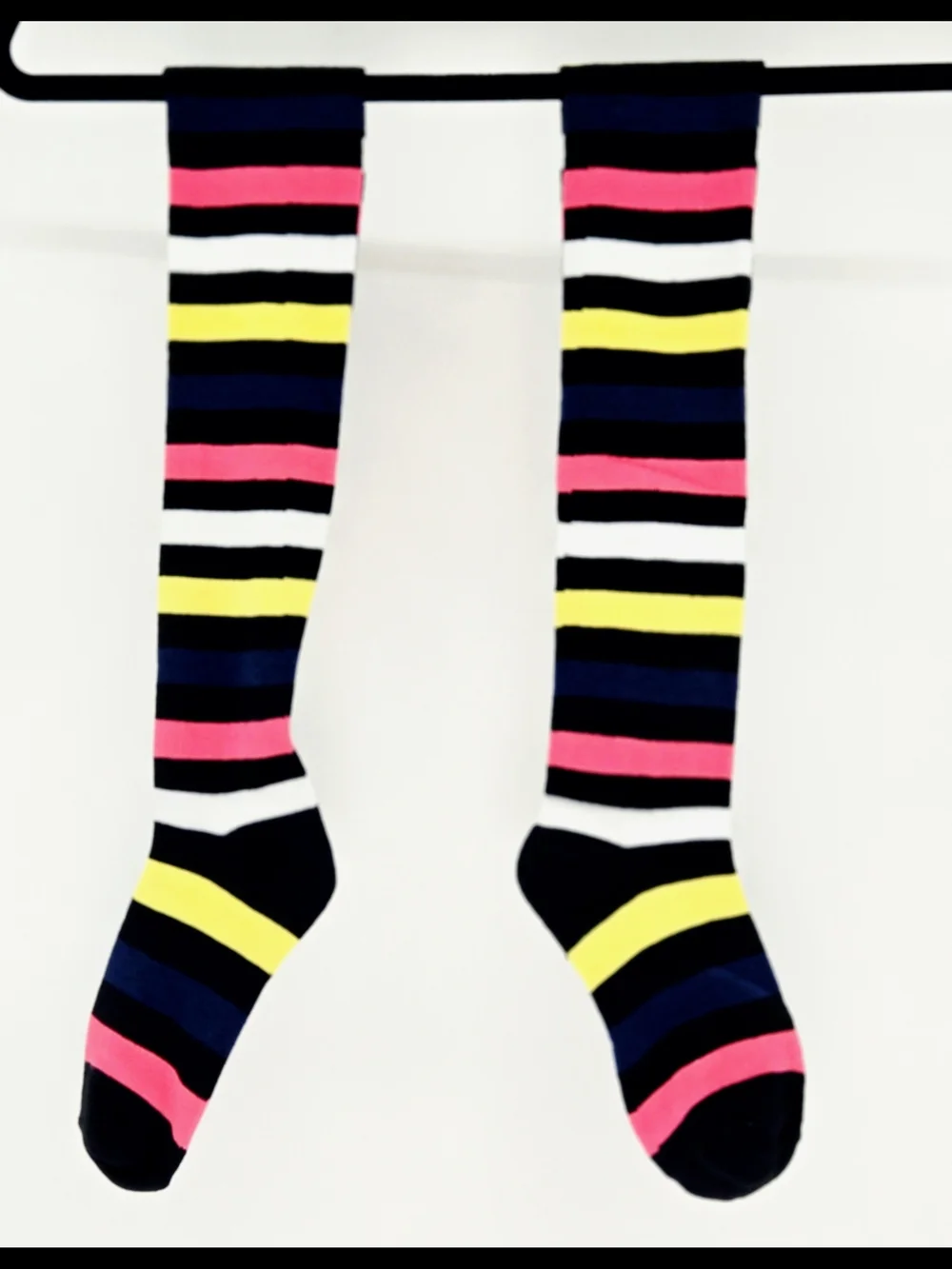 NEW! 🌈🧦Rainbow Striped HIGH SOCKS PRIDE & SOLIDARITY CUTE BOLD UNISEX FUN OS